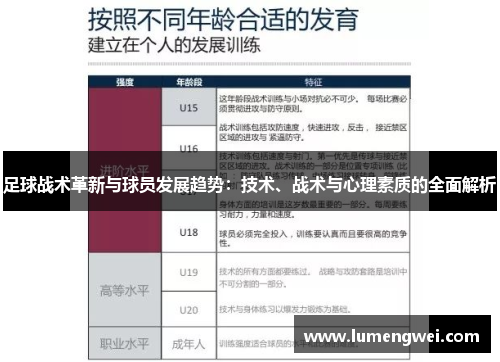 足球战术革新与球员发展趋势：技术、战术与心理素质的全面解析